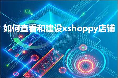 跨境电商知识:如何查看和建设xshoppy店铺+